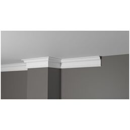 Потолочный плинтус-карниз под покраску Decor-Dizayn DD501 белый – 1шт