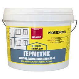 Герметик строительный "NEOMID mineral professional" (3 кг.) ведро (серый)