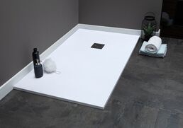 Душевой поддон Aquanet Pleasure 140x80 из литьевого мрамора, белый