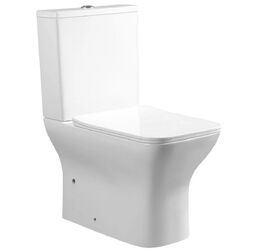 Унитаз-компакт Ceruttispa Elleros CT10093 безободковый, с микролифтом, белый