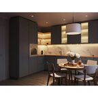 Стол кухонный Экомебель Фрам раскладной 95x75x90 см круг дерево цвет орех