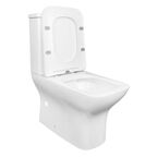 Унитаз-компакт безободковый Azario Fresco AZ-8302 с крышкой микролифт, белый