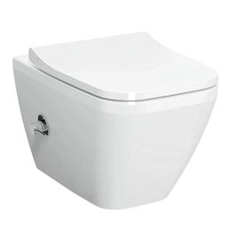 Унитаз подвесной VitrA Integra Square 7082B003-7209 безободковый, с биде и встроенным смесителем