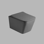 Унитаз подвесной Vincea Q-Line VT1-12MA безободковый, ультратонкое soft-close сиденье, черный
