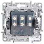 Выключатель трёхклавишный - Legrand Etika - 10А 250В винтовые зажимы - слоновая кость