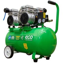 Компрессор безмасляный Eco AE-50-OF1, 50 л, 1.6 кВт, 280 л/мин
