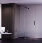 Душевая дверь Veconi Premium Trento 130x200 PTDW-50GR-130-01-C4 стекло прозрачное, профиль графит