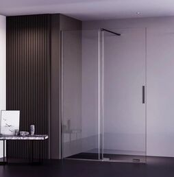 Душевая дверь Veconi Premium Trento 130x200 PTDW-50GR-130-01-C4 стекло прозрачное, профиль графит