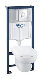 Инсталляция GROHE Solido Perfect с подвесным унитазом и панелью смыва Skate Air (39191000)