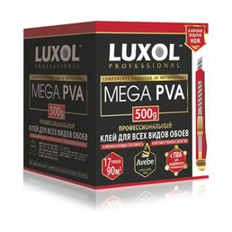 Профессиональный обойный клей LUXOL MEGA PVA MEGA PVA (Professional) 500г.
