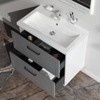 Комплект фасадов для тумбы AM.PM Force M9FFFM0802GM 33x76.5 см МДФ цвет серый 2 шт