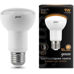 Лампа Gauss LED Reflector R63 E27 9W 2700K 106002109