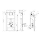 Инсталляция Cersanit Titan 50 для подвесного унитаза