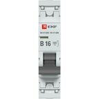 Автоматический выключатель EKF Proxima ВА47-63 1P N B16 А 6 кА