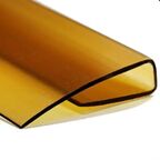 Профиль торцевой для поликарбоната 10 мм 2.1 м Carboglass коричневый