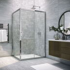 Душевой уголок Vegas-Glass 130x90 ZP+ZPV TUR NOVO 130*90 08 crystalvision профиль глянцевый хром, стекло crystalvision
