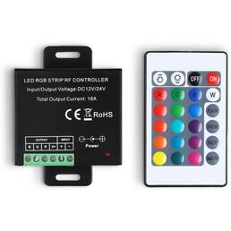 Контроллер Ambrella Illumination GS11301 для светодиодных лент RGB с радио пультом 2.4G 18A 12V 216W/ 24V 432W