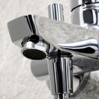 Смеситель для ванны и душа Wasserkraft Rhin 4401 с душевой лейкой, хром