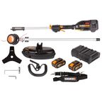 Триммер аккумуляторный бесщёточный Worx WG186E.1 40 В АКБ и ЗУ входит в комплект