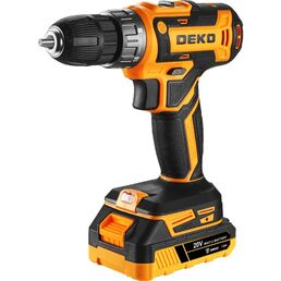 Дрель-шуруповерт аккумуляторная Deko ZKCD20V 084-1007, 20 В Li-ion 2x1.5 Ач