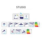 Душевая стойка Sensea Studio с верхним душем цвет хром