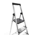 Стремянка алюминиевая Zalger 5 ступеней с лотком,  ступенька 12 см