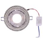 Спот точечный встраиваемый Эра DK LD26 с LED-подсветкой под отверстие 90 мм, 12 м², цвет прозрачный