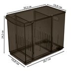 Контейнер для хранения Optima 16.8x24.2x30.5 см полипропилен цвет коричневый
