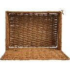 Корзина с крышкой для хранения 31x15x23 см бумага цвет коричневый