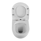 Подвесной унитаз BelBagno Uno BB7306CHR/SC безободковый, с крышкой микролифт, белый