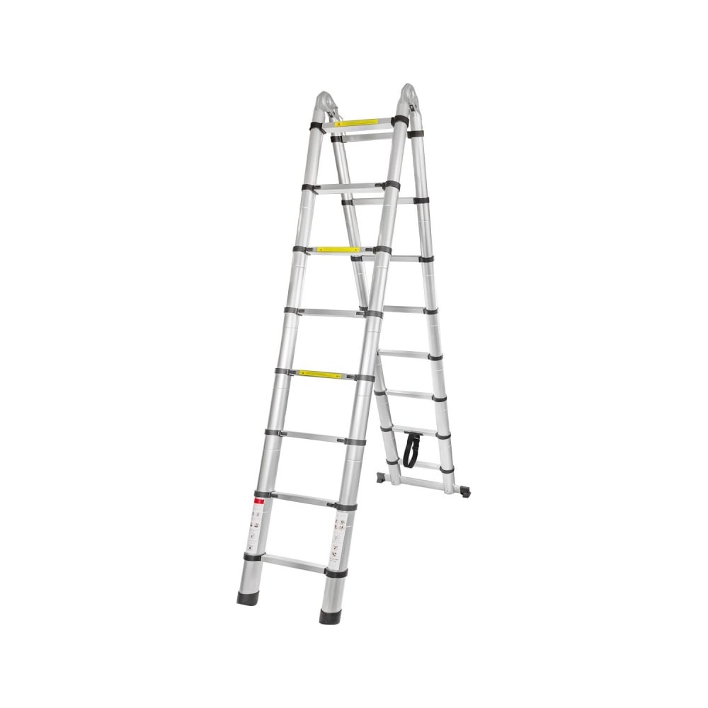 Алюминиевая бытовая телескопическая лестница-стремянка Forsage F-UP250-M 54158