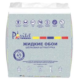 Жидкие обои текстурные Paritet B50 0.9 кг цвет синий