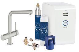 Комплект со смесителем для мойки GROHE Blue Minta New для охлаждения и газирования, стартовый комплект (31347DC2)