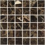 Мозаика Mir Mosaic Natural Adriatica коричневая 01 из натурального камня 305х305х7 мм глянцевая