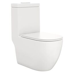 Безободковый напольный унитаз-моноблок Teymi Lina T41102 ЦБ-00270195