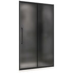Душевая дверь в нишу Abber Schwarzer Diamant 100x195 AG30100BMH стекло матовое, профиль черный