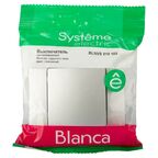 Выключатель встраиваемый Systeme Electric Blanca Сх1 1 клавиша цвет алюминий