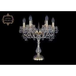 Хрустальная настольная лампа с подвесками Art Classic 46327 12.26.6.141-45.Gd.B подсвечник