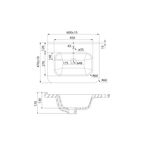 Каркас тумбы подвесной с раковиной Iddis Lahta LAH60G0i95K 67x60x47 см цвет серый