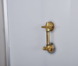 Душевой уголок Timo Imwei 90x90 YG-9001FS с поддоном, стекло матовое, профиль хром