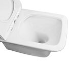 Унитаз-компакт безободковый Azario Fresco AZ-8302 с крышкой микролифт, белый