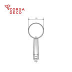 Смеситель без излива Corsa Deco AS черный с лейкой однорычажный (FSHASB)