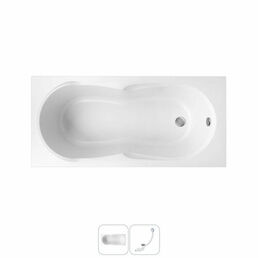 Акриловая ванна 150x70 Lavinia Boho Easter Pro 202010736 в наборе 2 в 1: прямоугольная ванна 150 x 70 см, слив-перелив