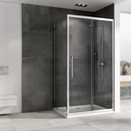 Душевой уголок Abber Schwarzer Diamant 120x85 AG30120H-S85 стекло прозрачное, профиль хром, без поддона
