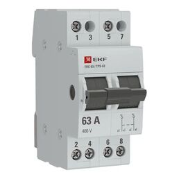 Трехпозиционный переключатель EKF Proxima 2P 63 А