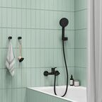 Держатель душевой лейки Iddis Agua AGUBP00i53 черный матовый