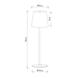 Светильник настольный Arte Lamp A1614LT-1BK