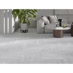Глазурованный керамогранит Gracia Ceramica Smoke 12.5x50 см 0.875 м² гладкий цвет серый