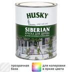Краска для дерева Husky Siberian моющаяся полуматовая прозрачная 0.9 л