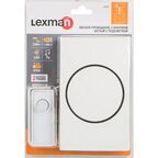 Дверной звонок проводной Lexman D08 7 мелодий цвет белый